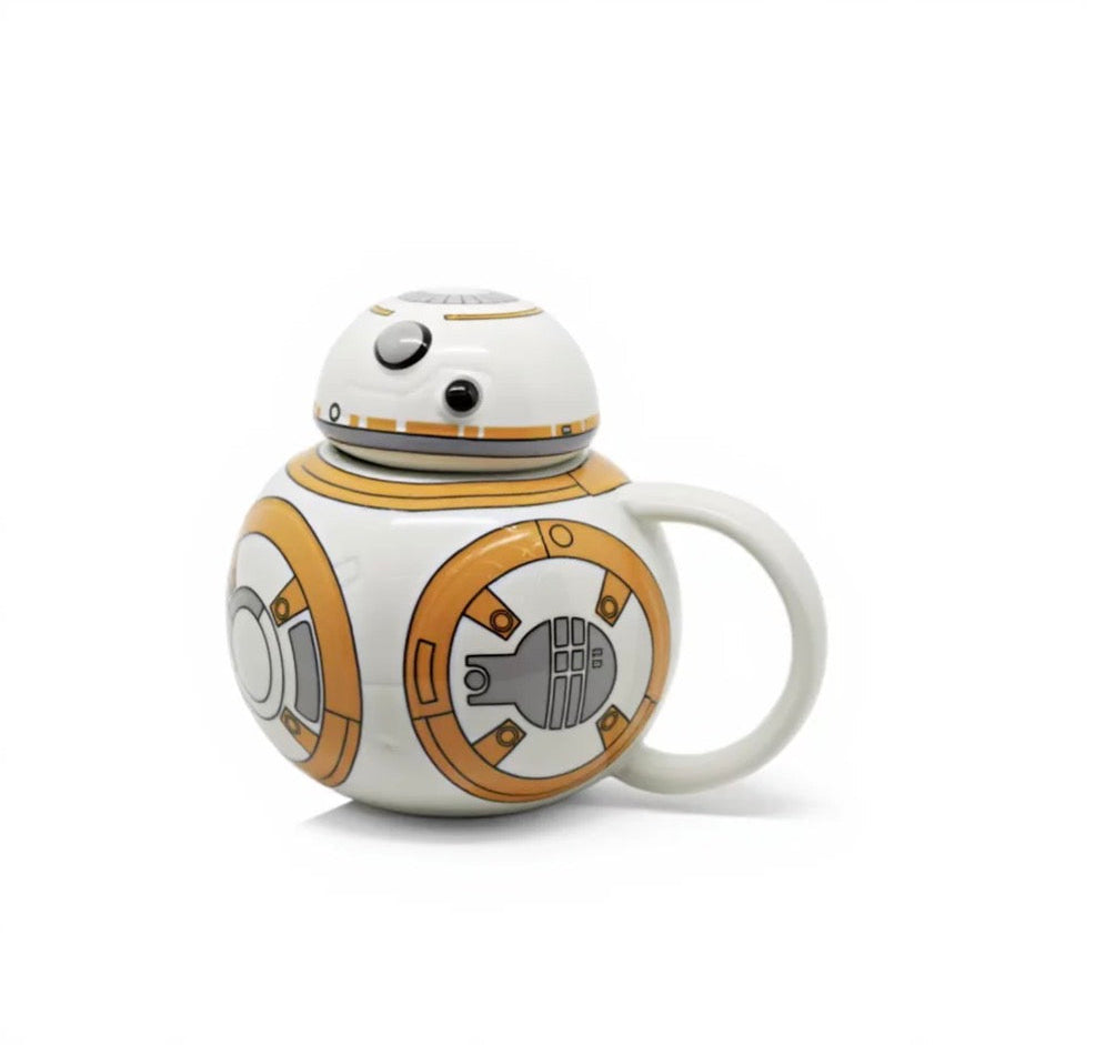Mug droïde galactique couvercle tête amovible idée cadeau fan science-fiction